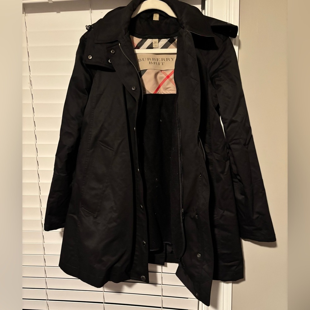 Burberry Britt a-line rain coat